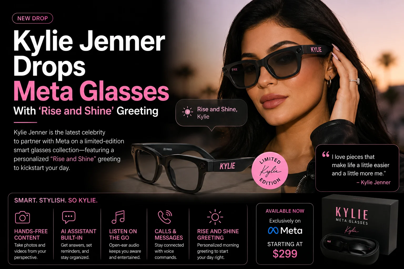 Kylie Jenner Drops Meta Glasses